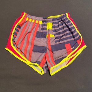Bright, Multi-Colored Nike Dri-Fit Running Shorts